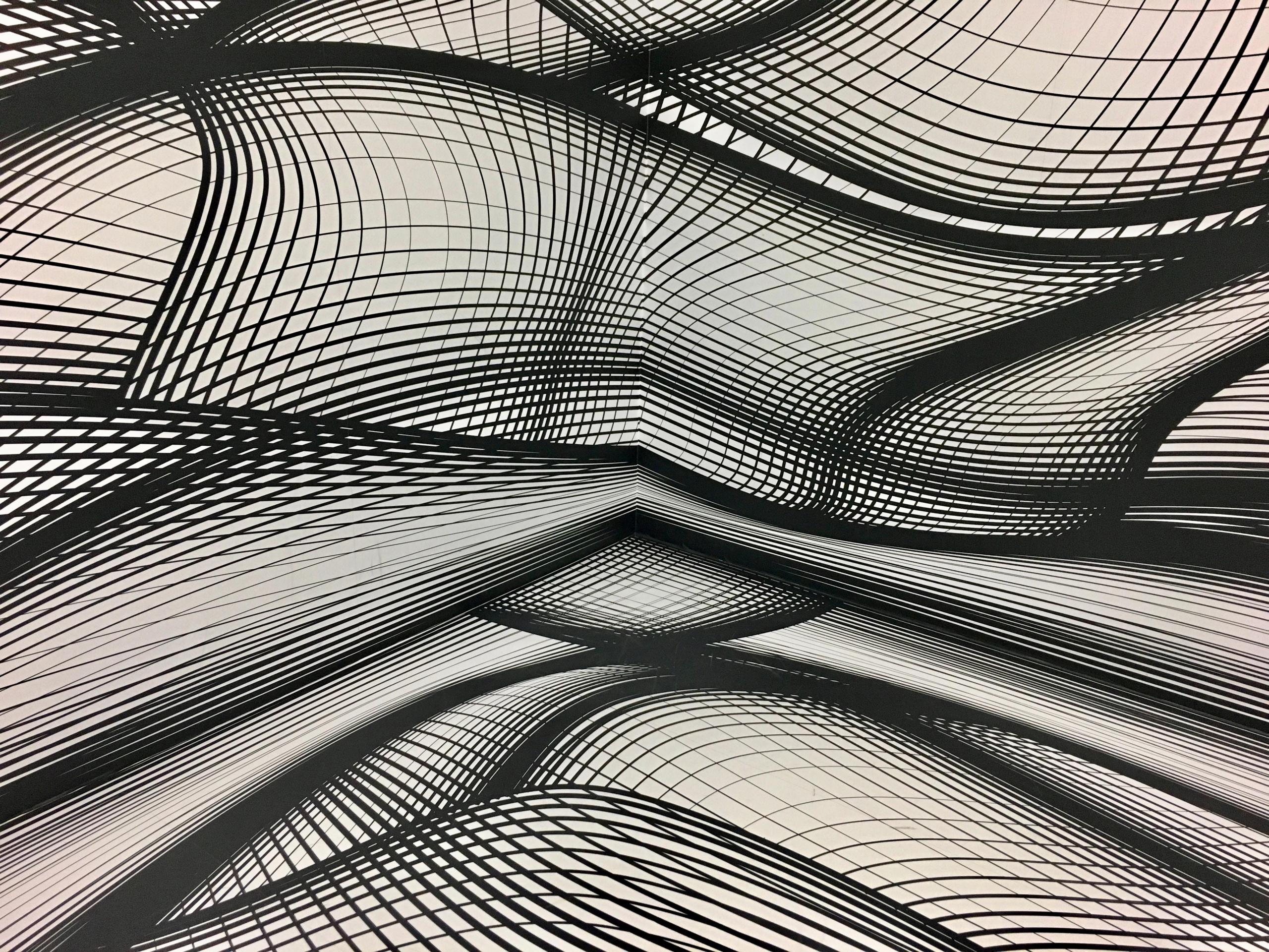 An optical illusion.