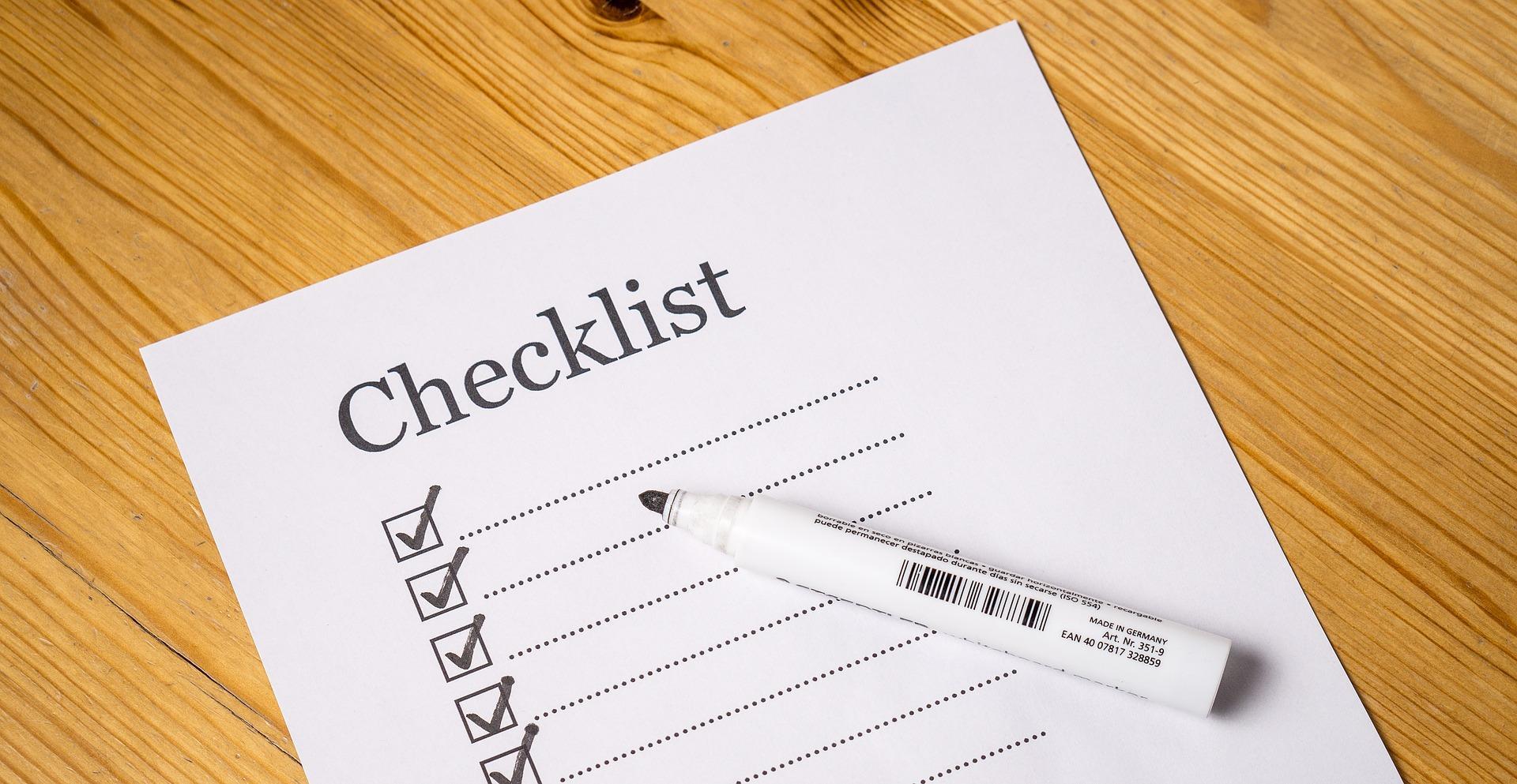 You can write your statement of purpose from a checklist of ideas