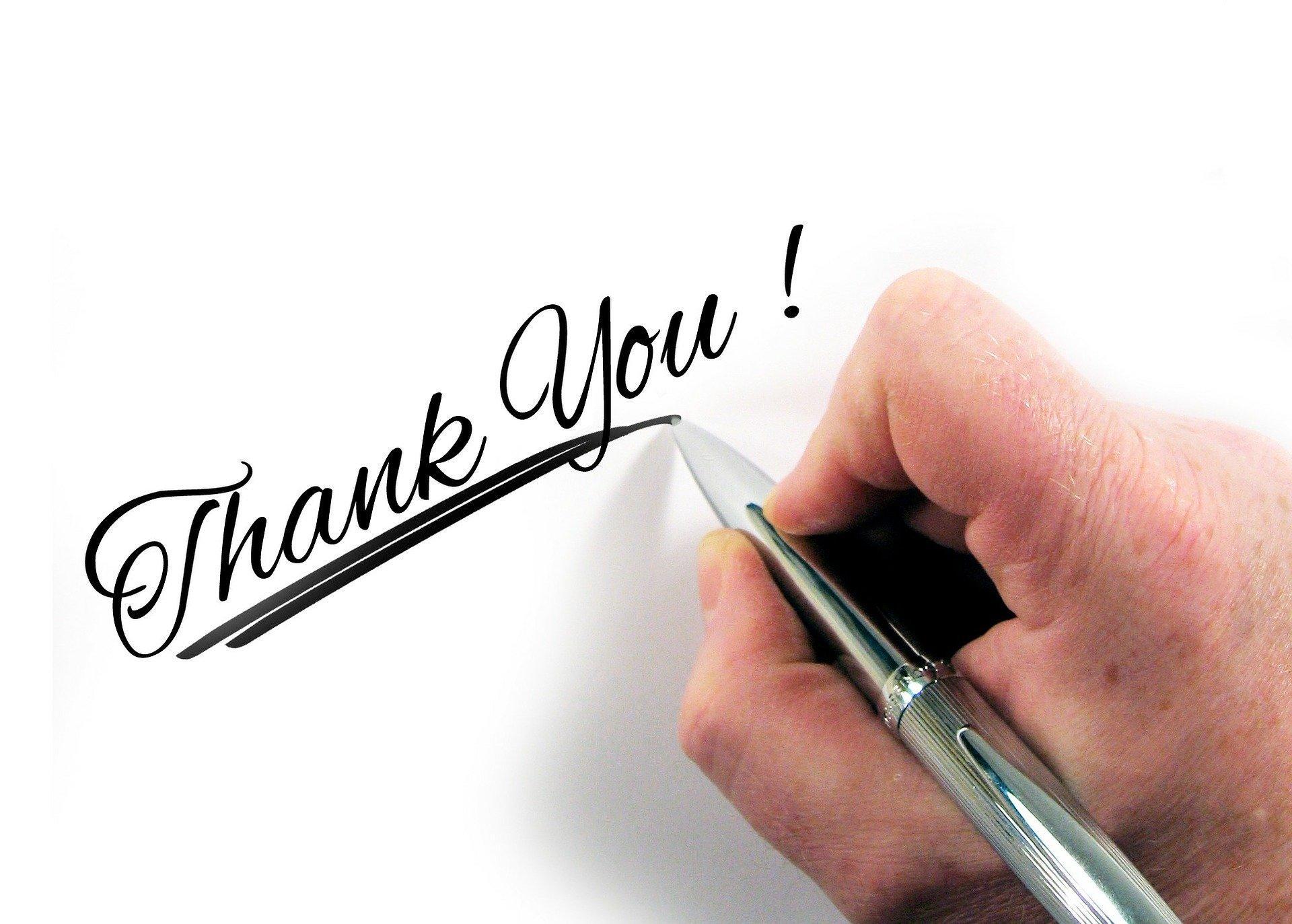 Handwritten notes are attractive but you could just send an email