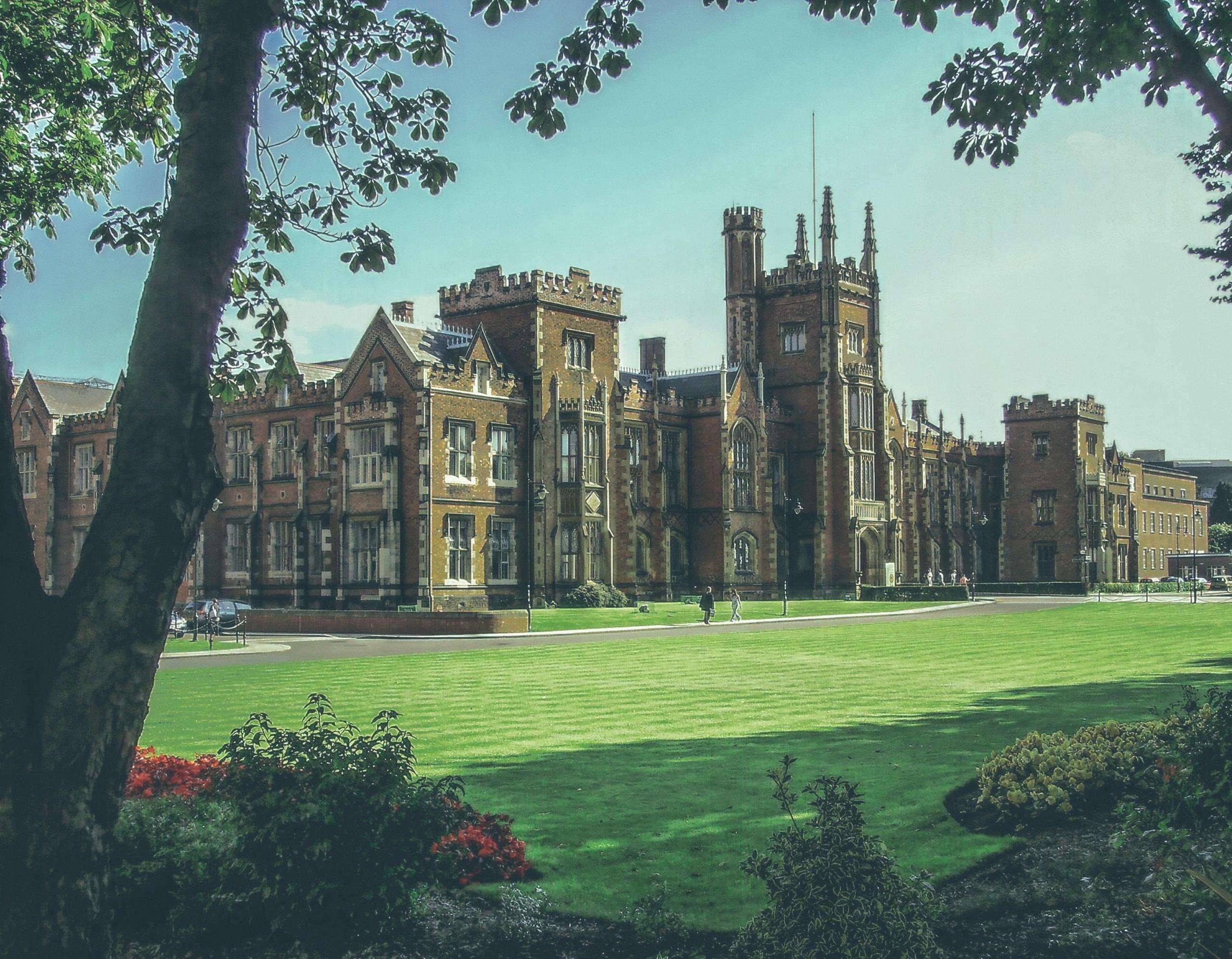 A building on the campus of Queens university, Belfast.