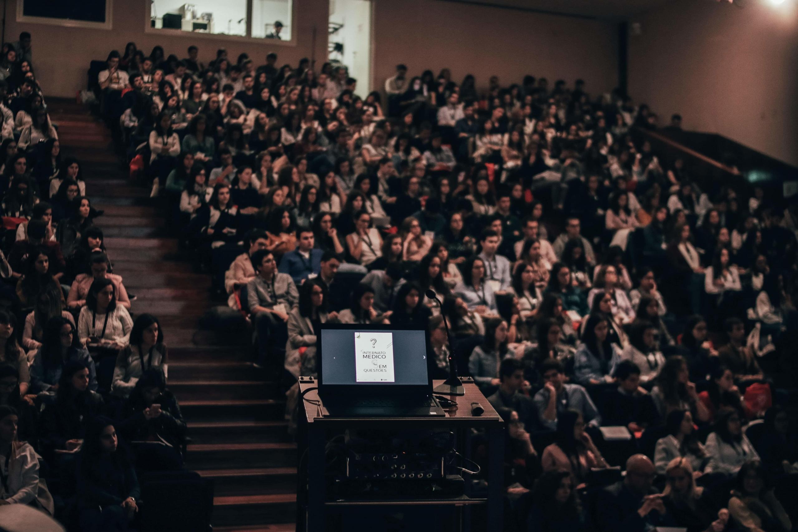 speaking before an audience