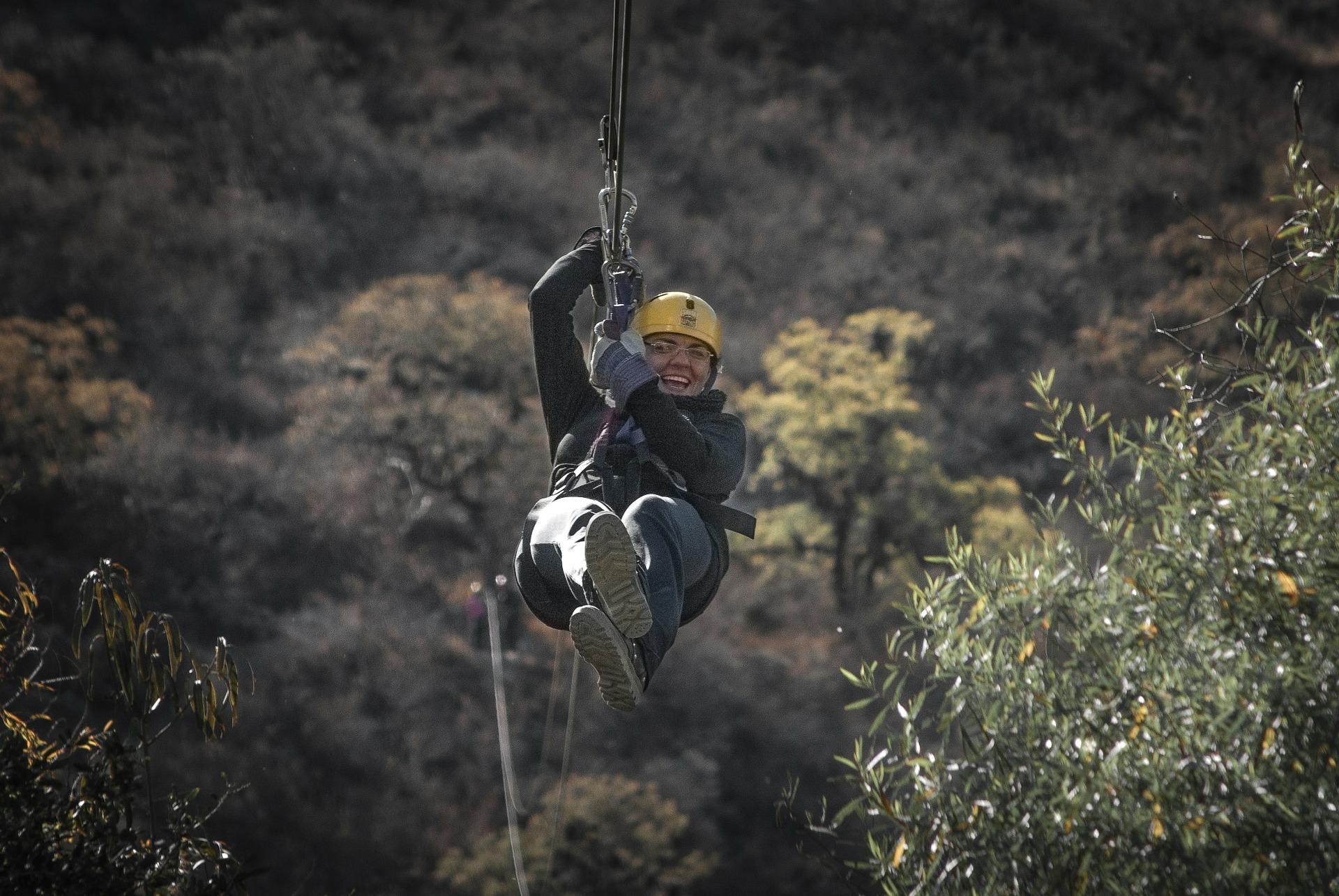 Kids love ziplining, a fast-paced activity