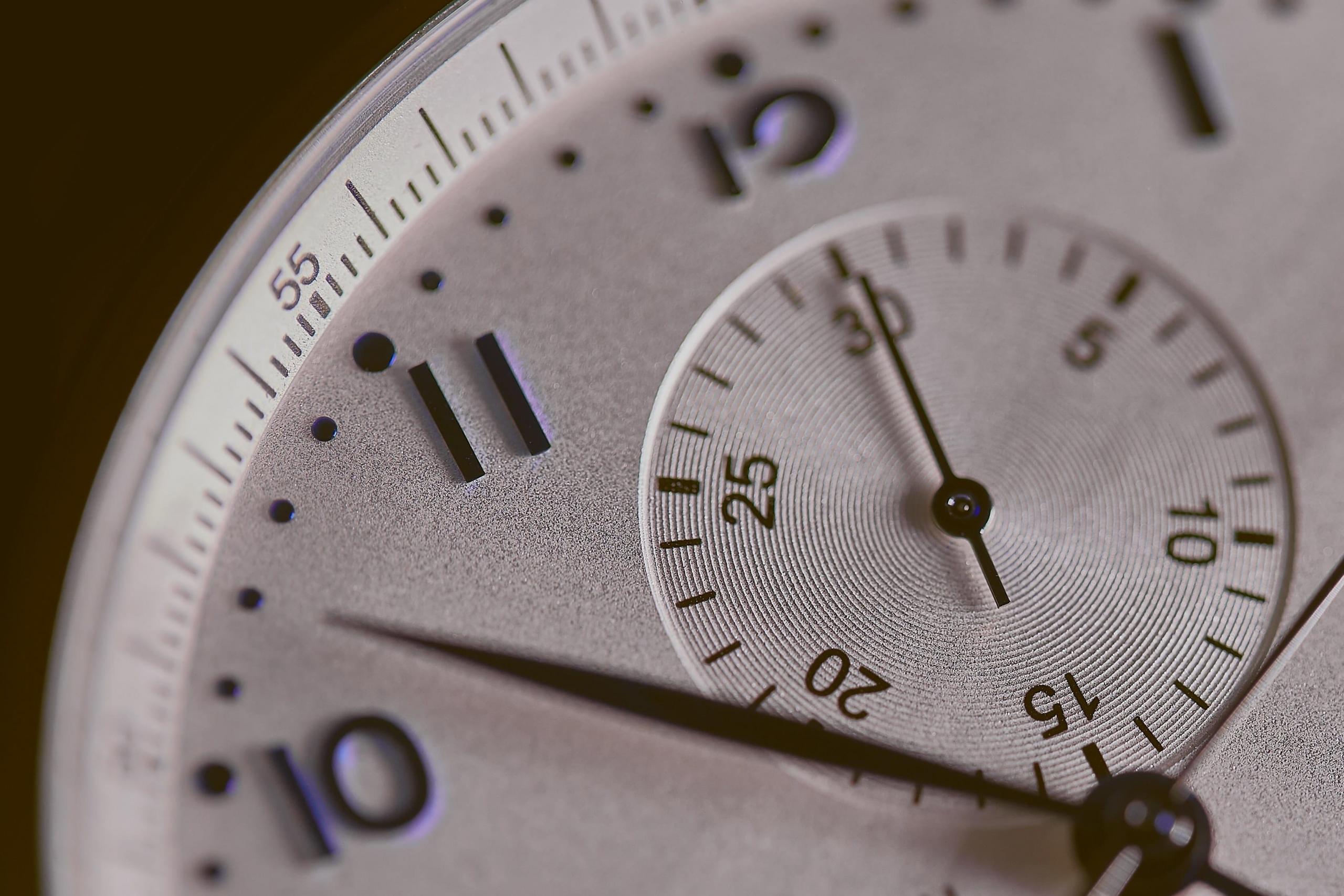 watch showing the time