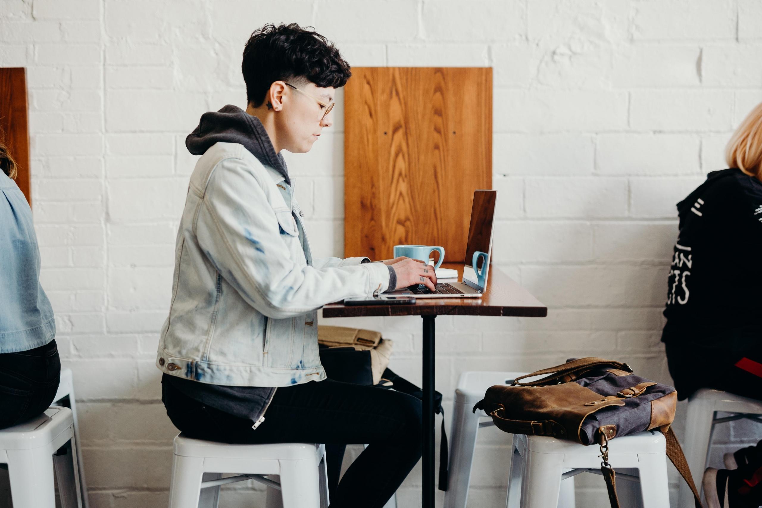 the office of a freelancer