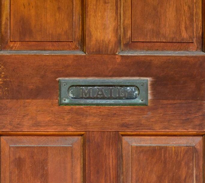 If the postman drops letters through a slot, the dog might eat your grades