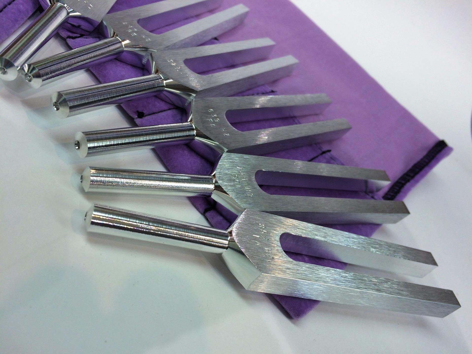 Tuning forks help singers improve their pitch