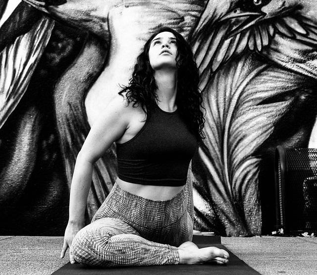 This pigeon pose works many different muscles groups