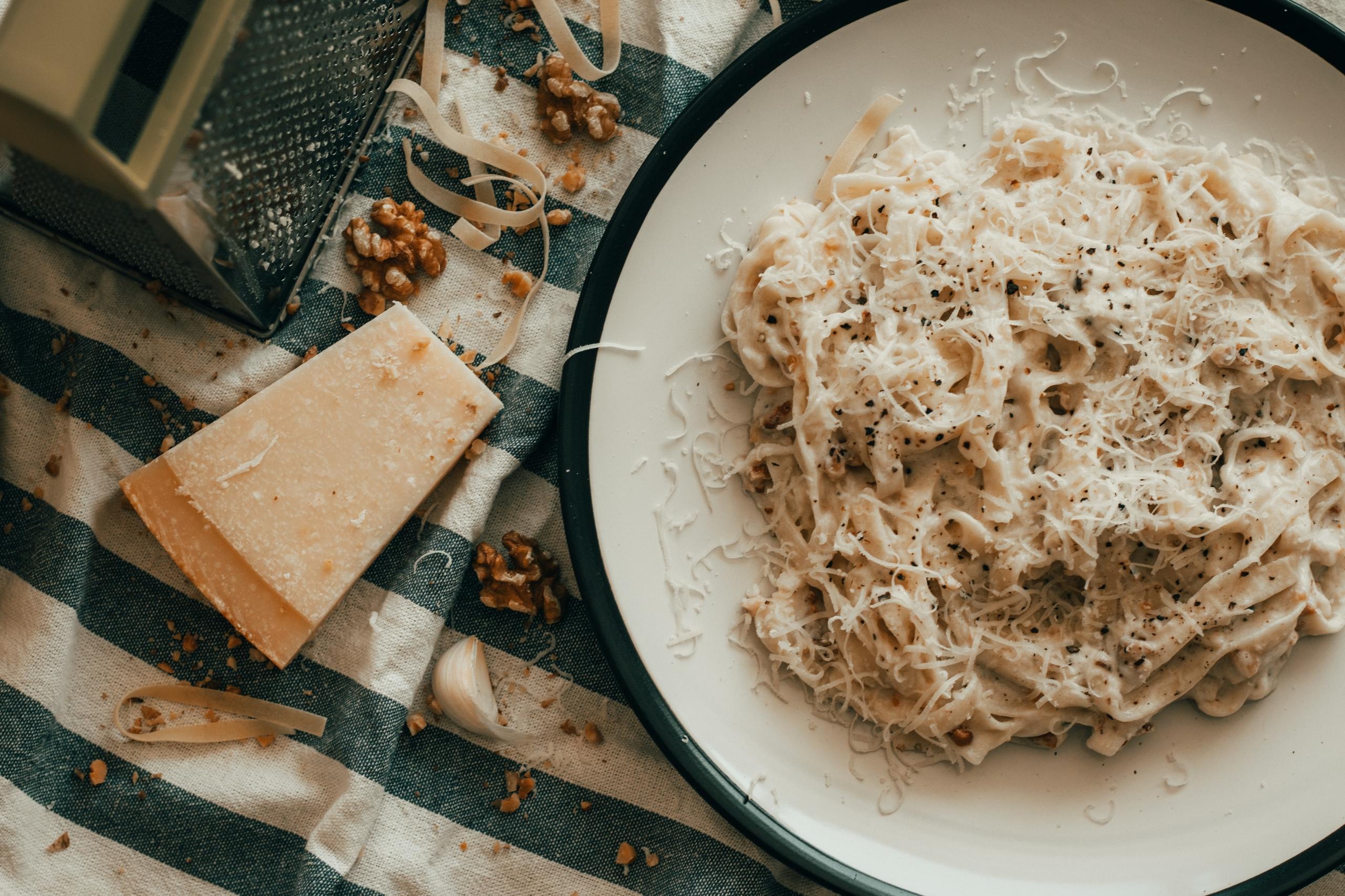 eating spaghetti