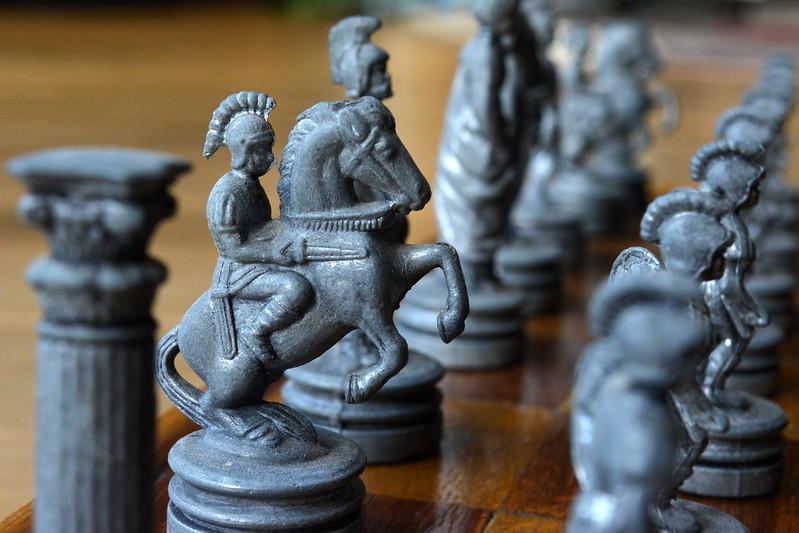 Chess pieces look like military figures for a reason