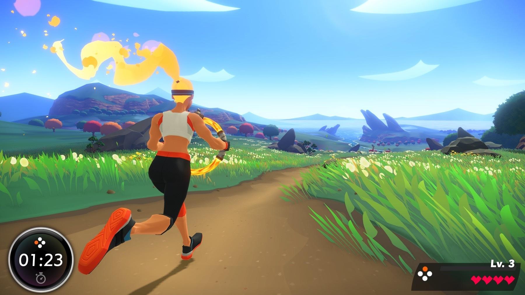 What types of exercises are there in Nintendo Ring Fit Adventure?