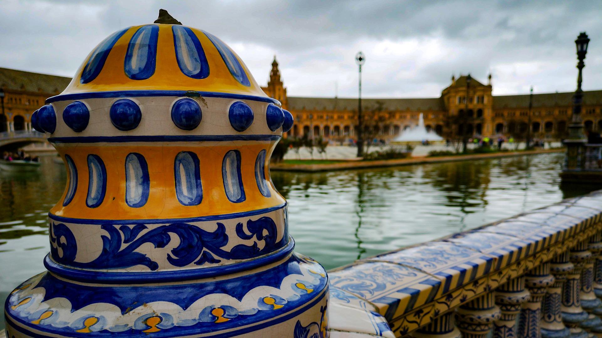 Where can you see examples of Seville's history?