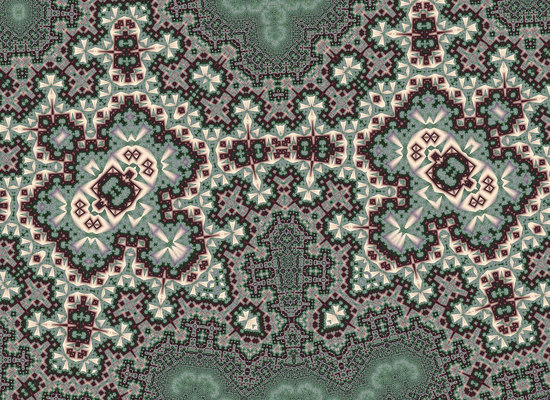 Fractal patterns result from algorithms