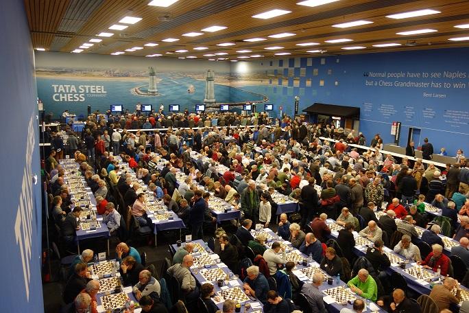 Tables are crowded at the Wimbledon of Chess
