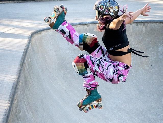 Roller skaters are welcome at skateparks throughout Brighton