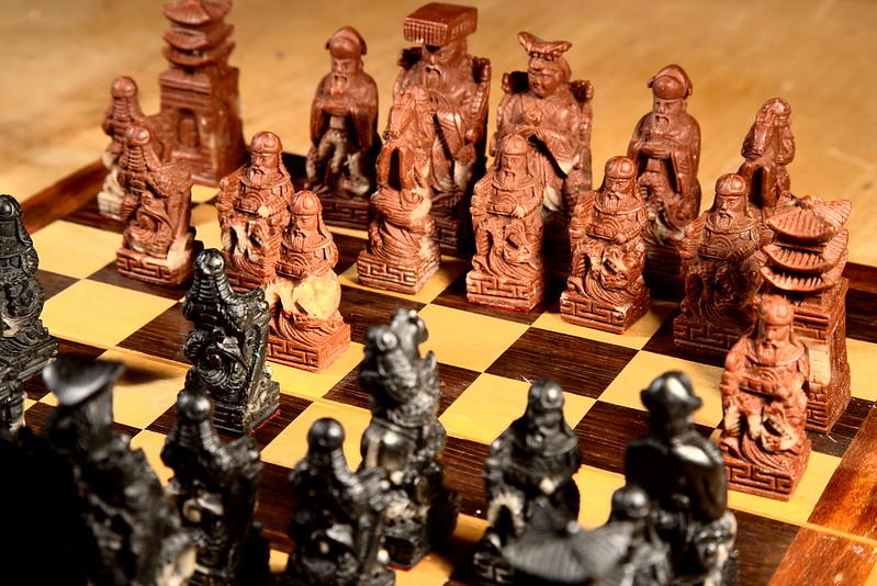 The Chinese also love to play chess but of their own style