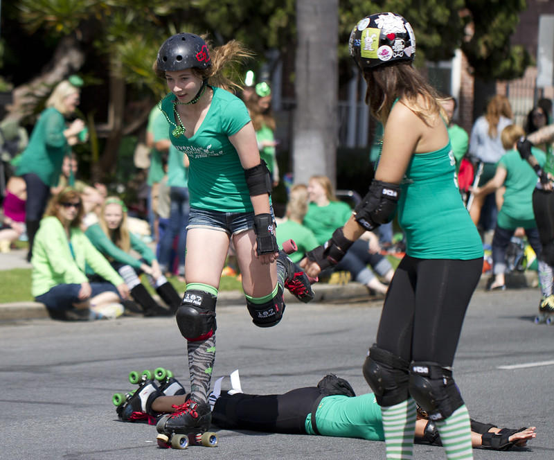 Learn tactical skills by skating in a roller derby