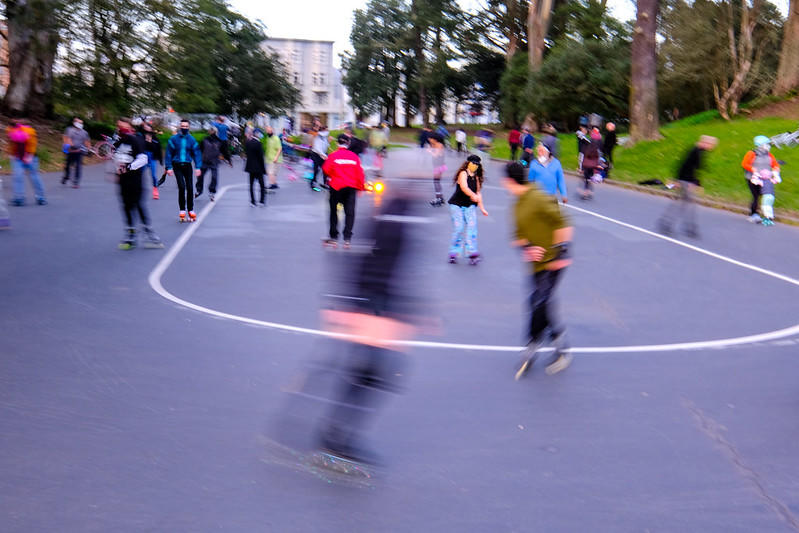 Be a considerate skater in public spaces