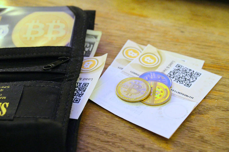 The QR code gives you access to your bitcoin when you're on the go