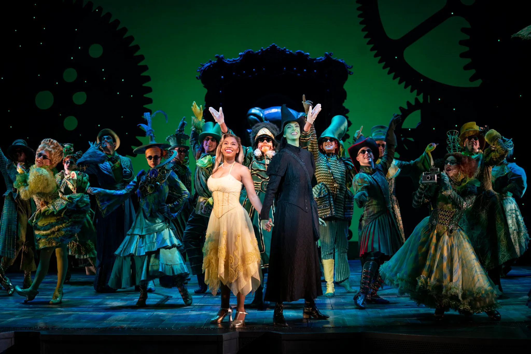 photo of cast of Wicked production