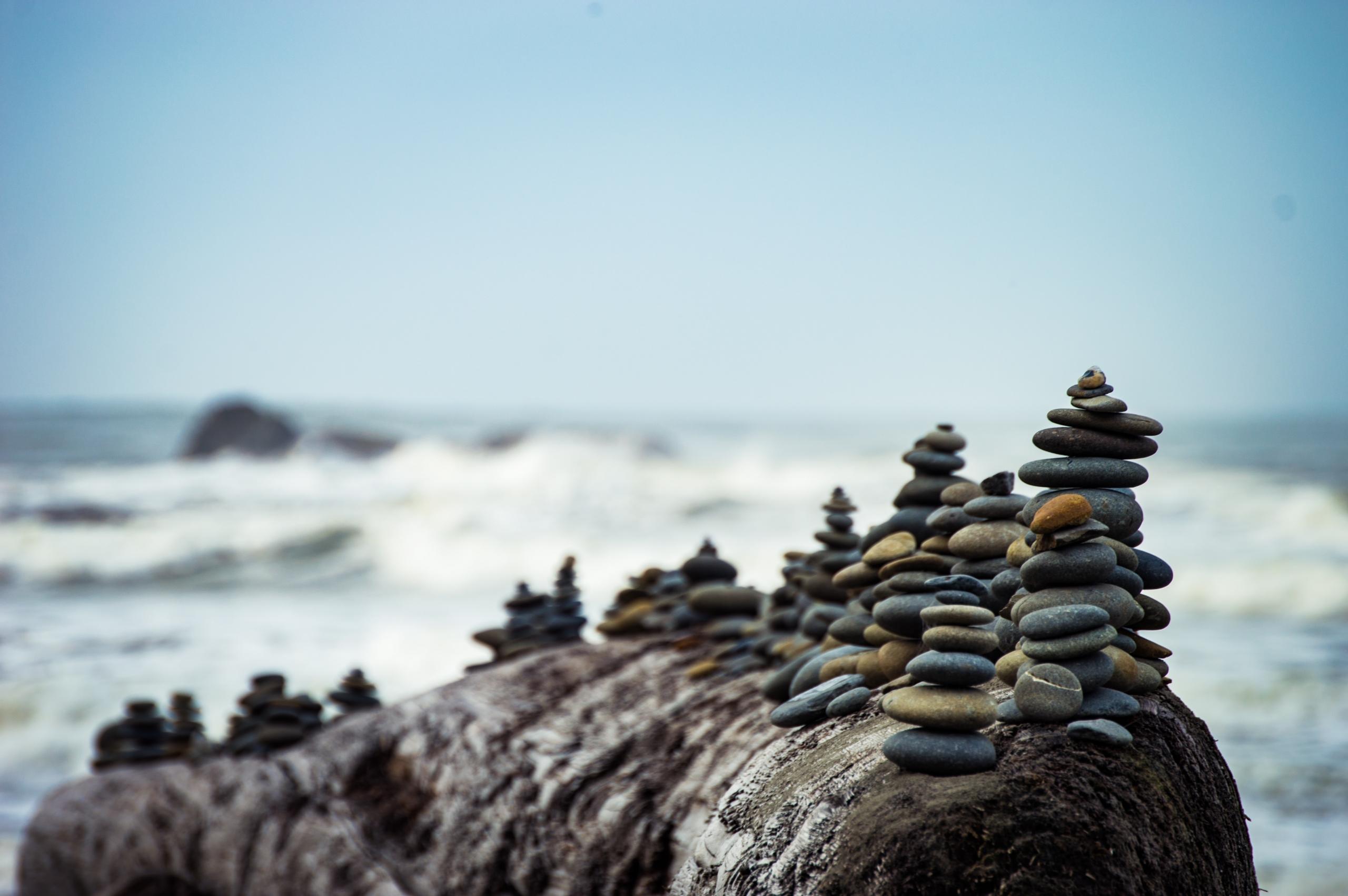 stacked pebbles