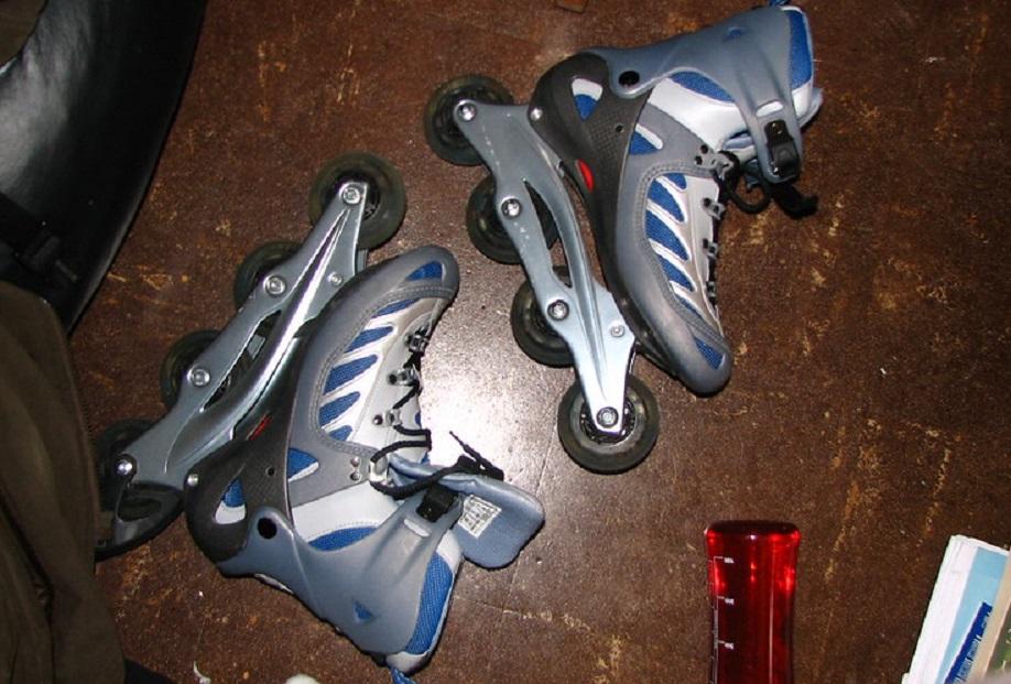 Rollerblades' rigid boot keeps your ankle in position
