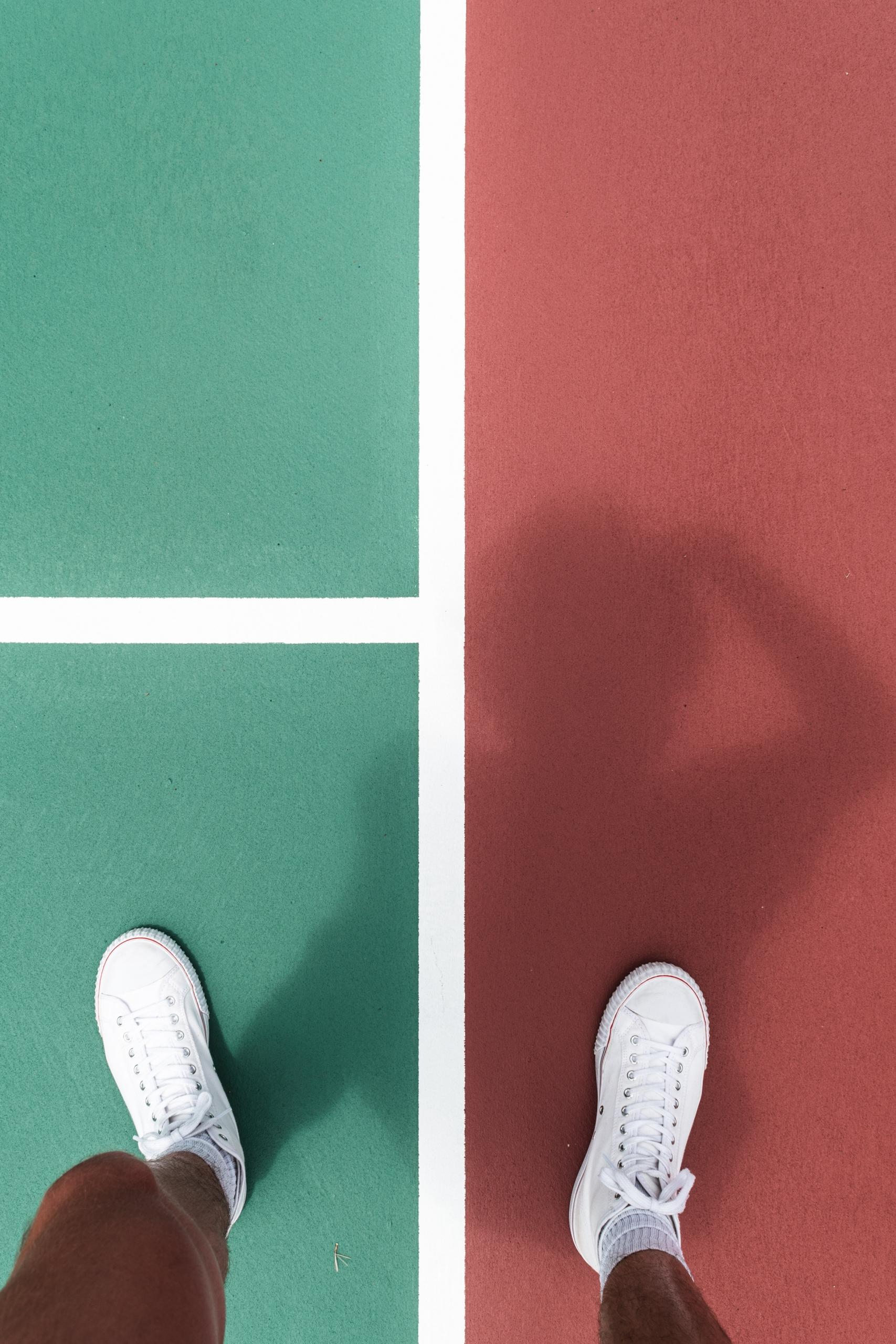 a hard court
