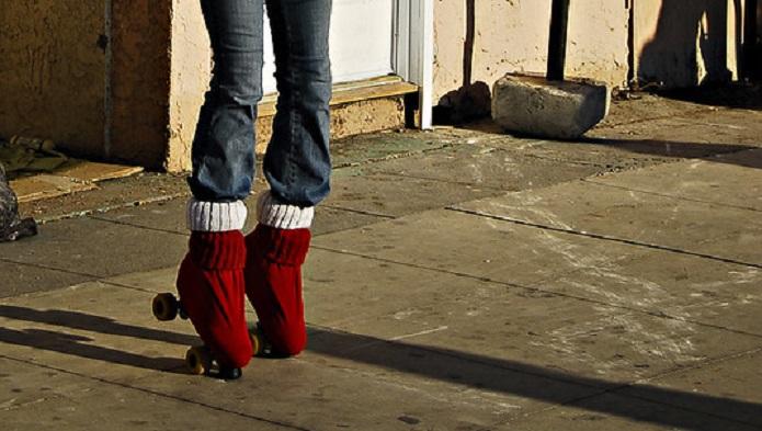 Inline skates are not built for such moves