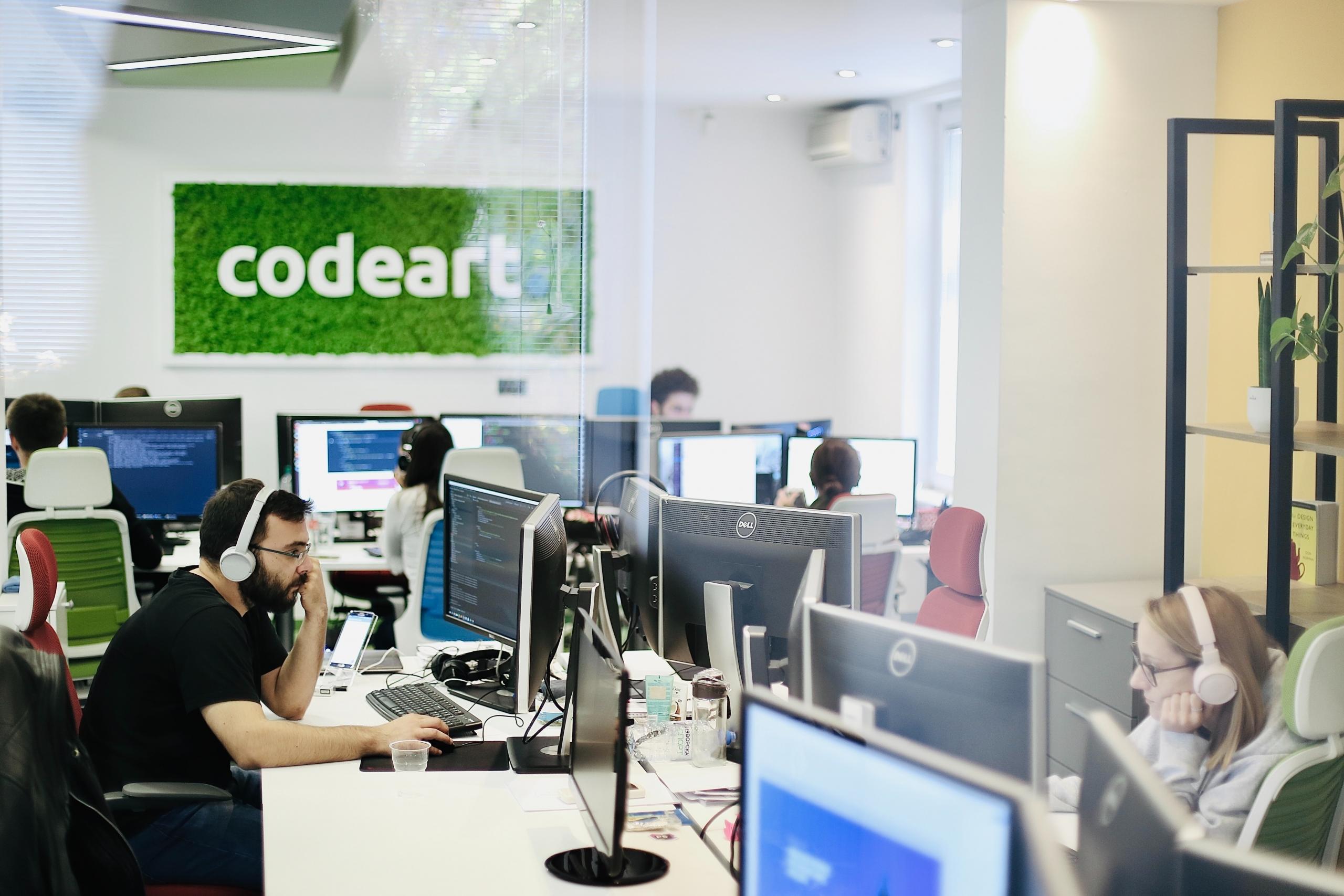 programmers engaged in work