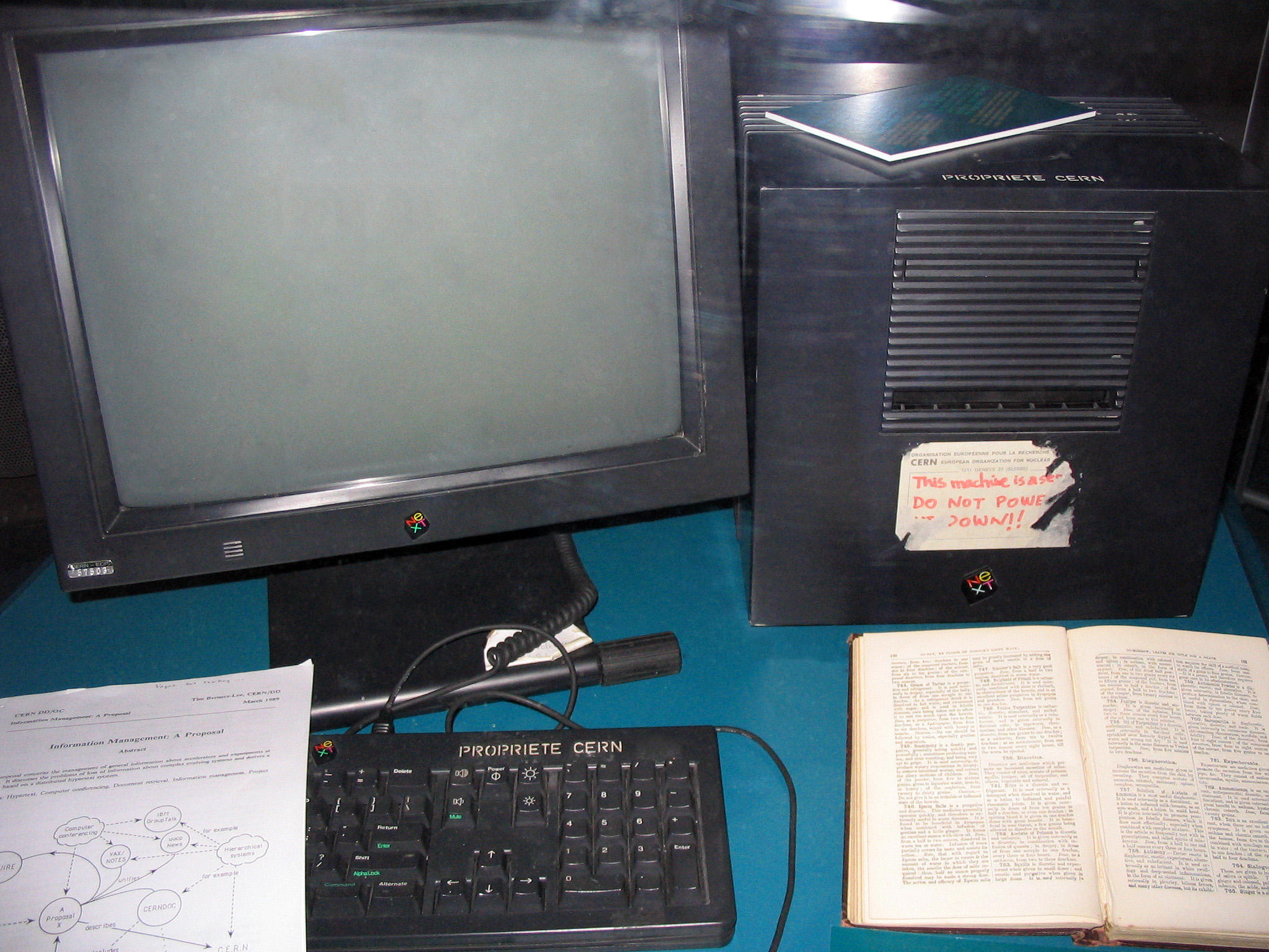 Tim Berners-Lee's CERN computer became the world's first web server