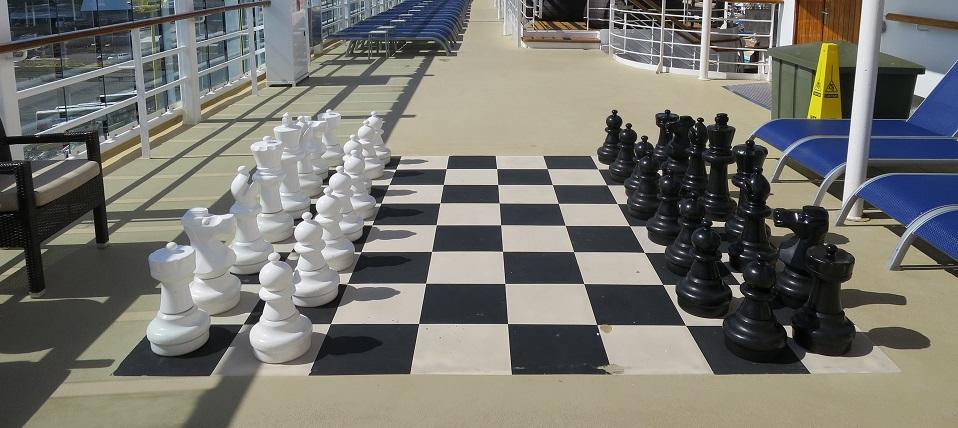 You can play chess indoors or out