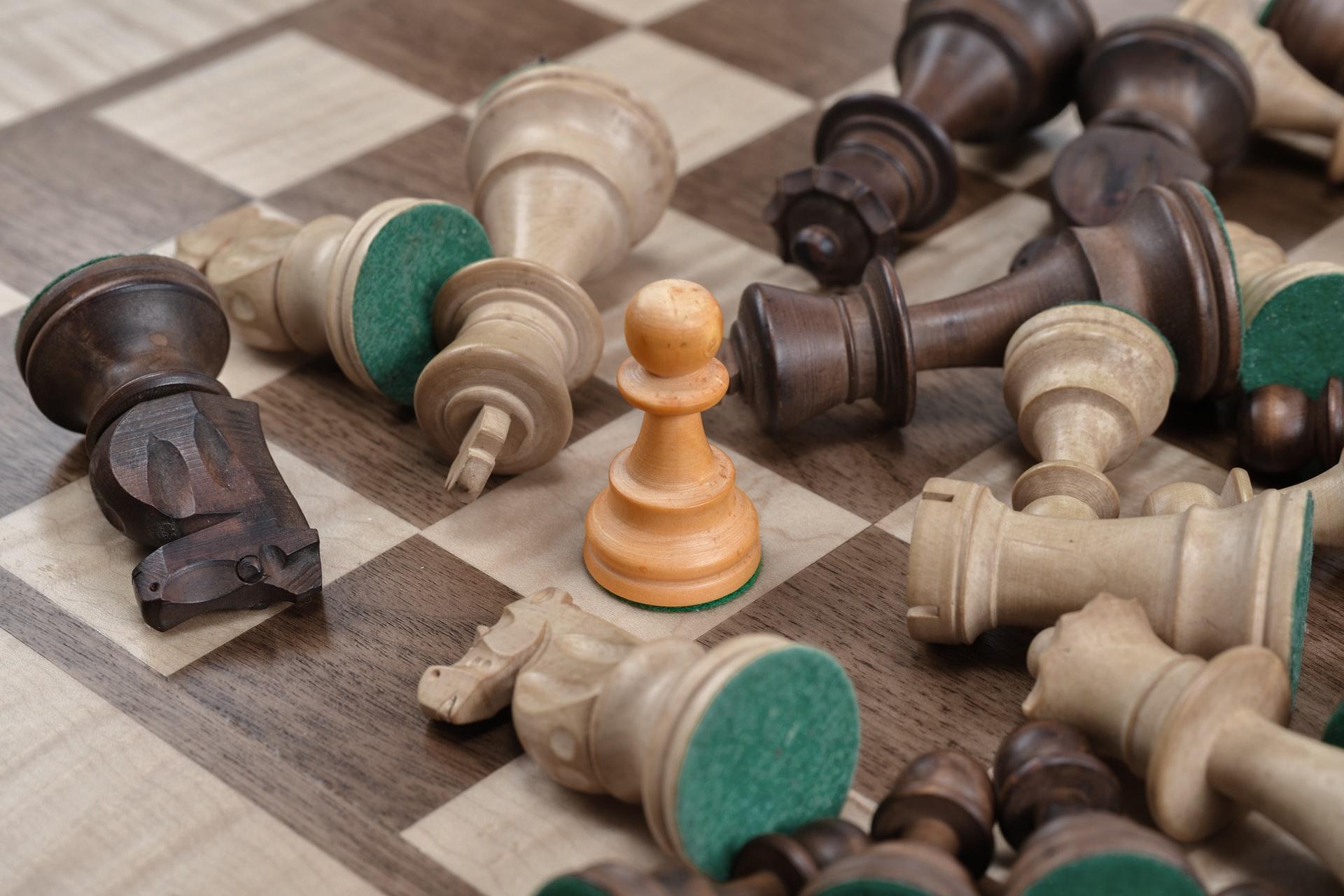 The Howard Staunton chess piece design is the standard today