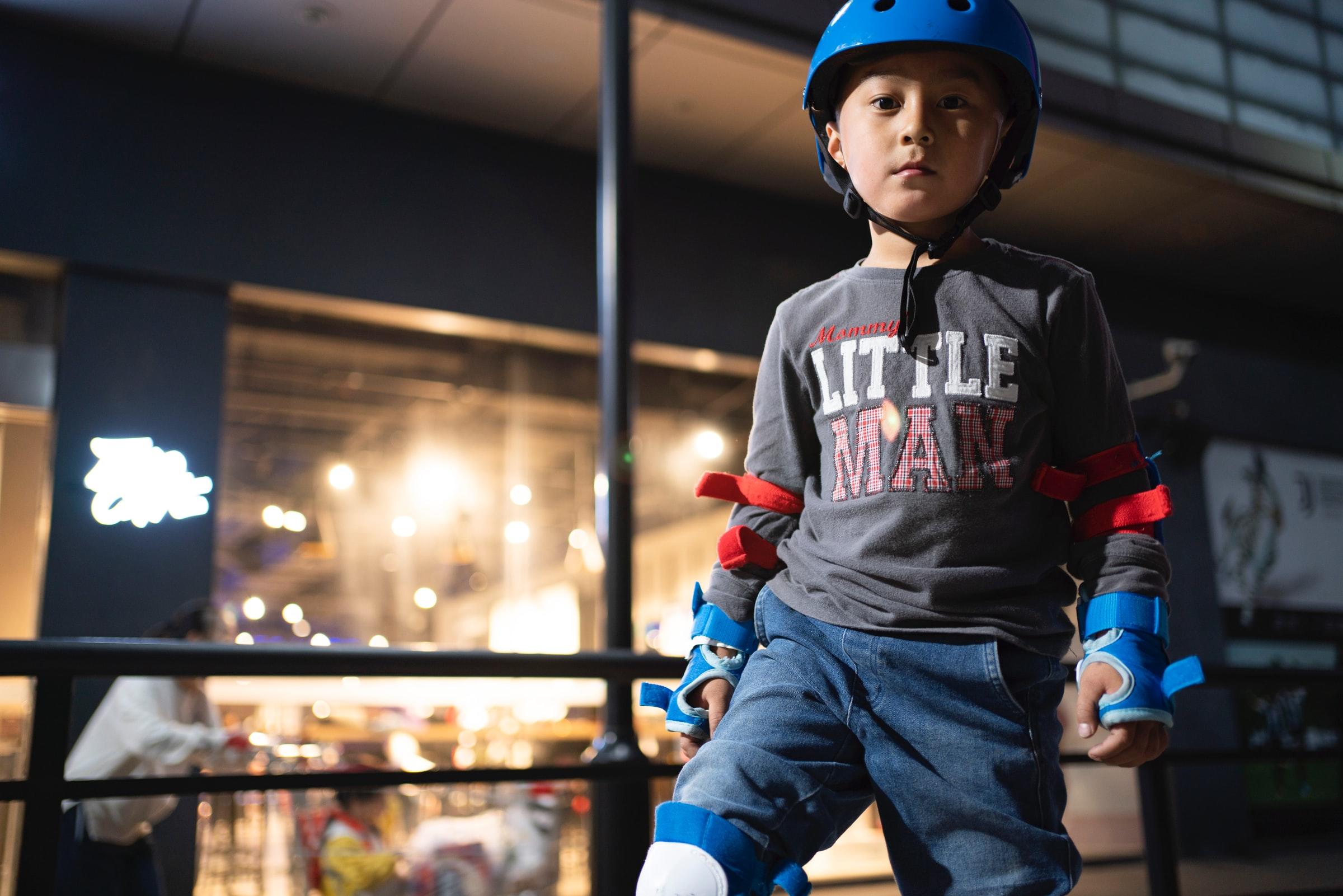 young rollerskaters