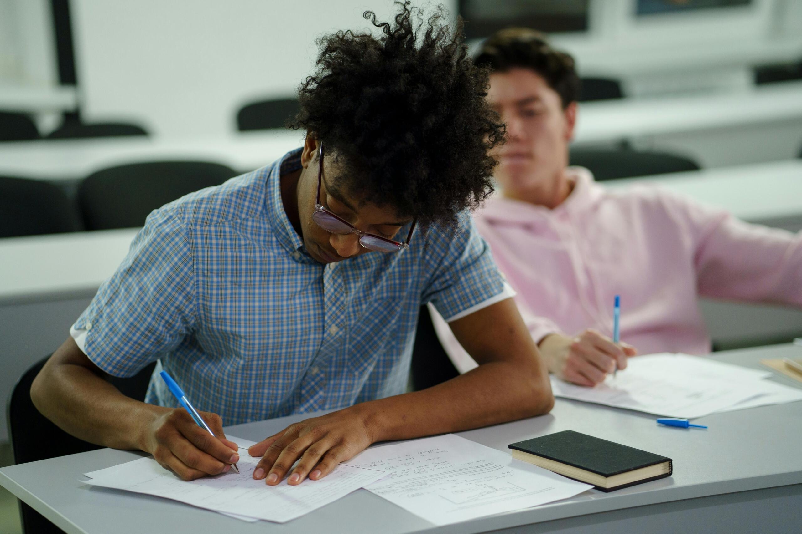 Students aiming to get the grade boundaries that they need for their college admission