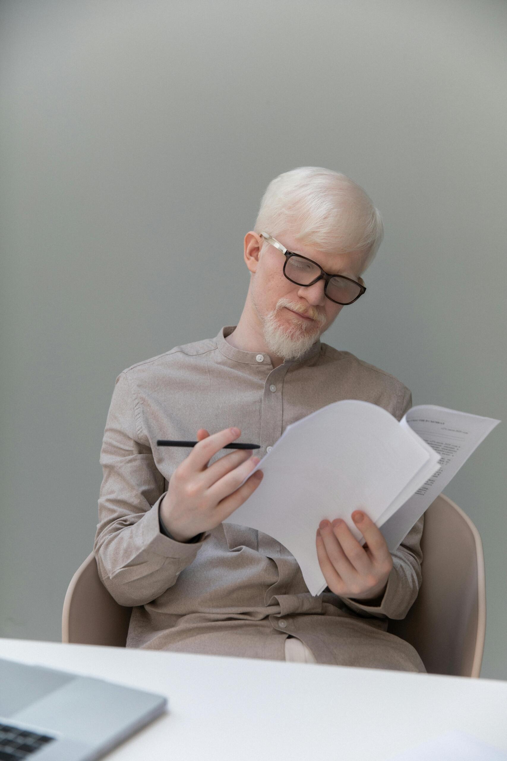 An examiner is correcting A-level chemistry papers