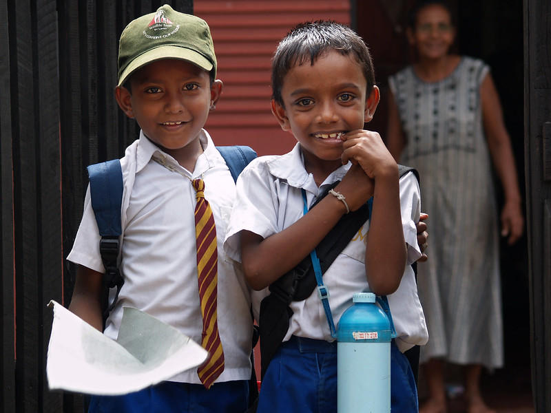 Uniforms, backpacks and water bottles are all necessary for school