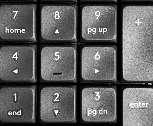 You frequently see numbers as you're used to them but don't rely on seeing them every time