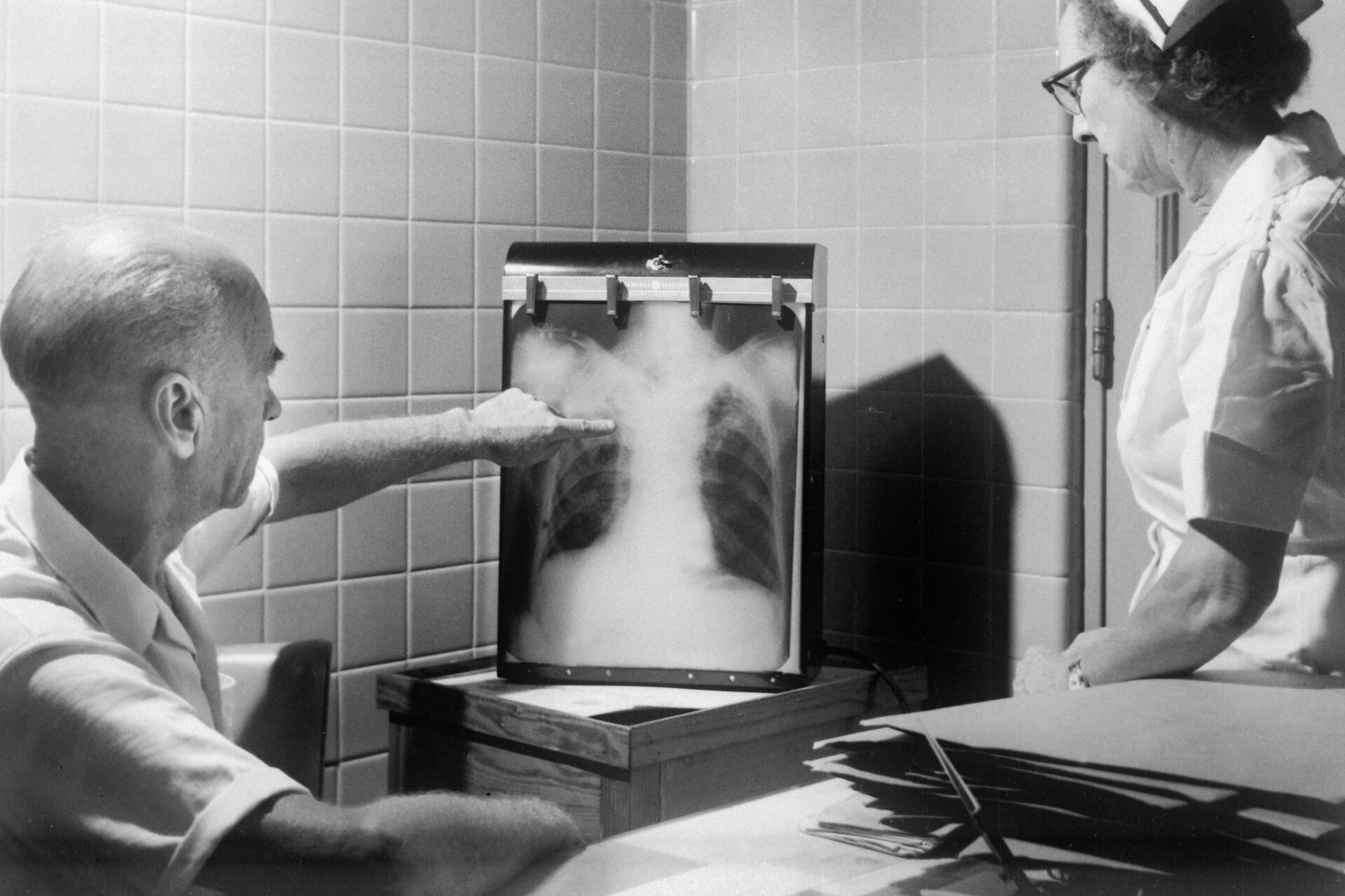 Someone taking an x-ray.