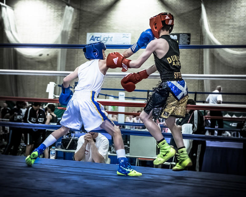 Keep both feet on the mat as you learn to develop your footwork