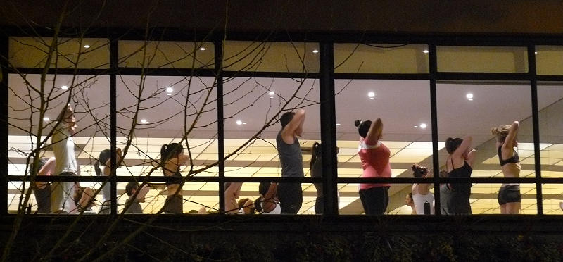 Ladies-only exercise classes are commonly offered at chain gyms
