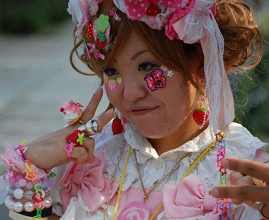 Kawaii devotees often dress for the part in pastel colours with many accessories