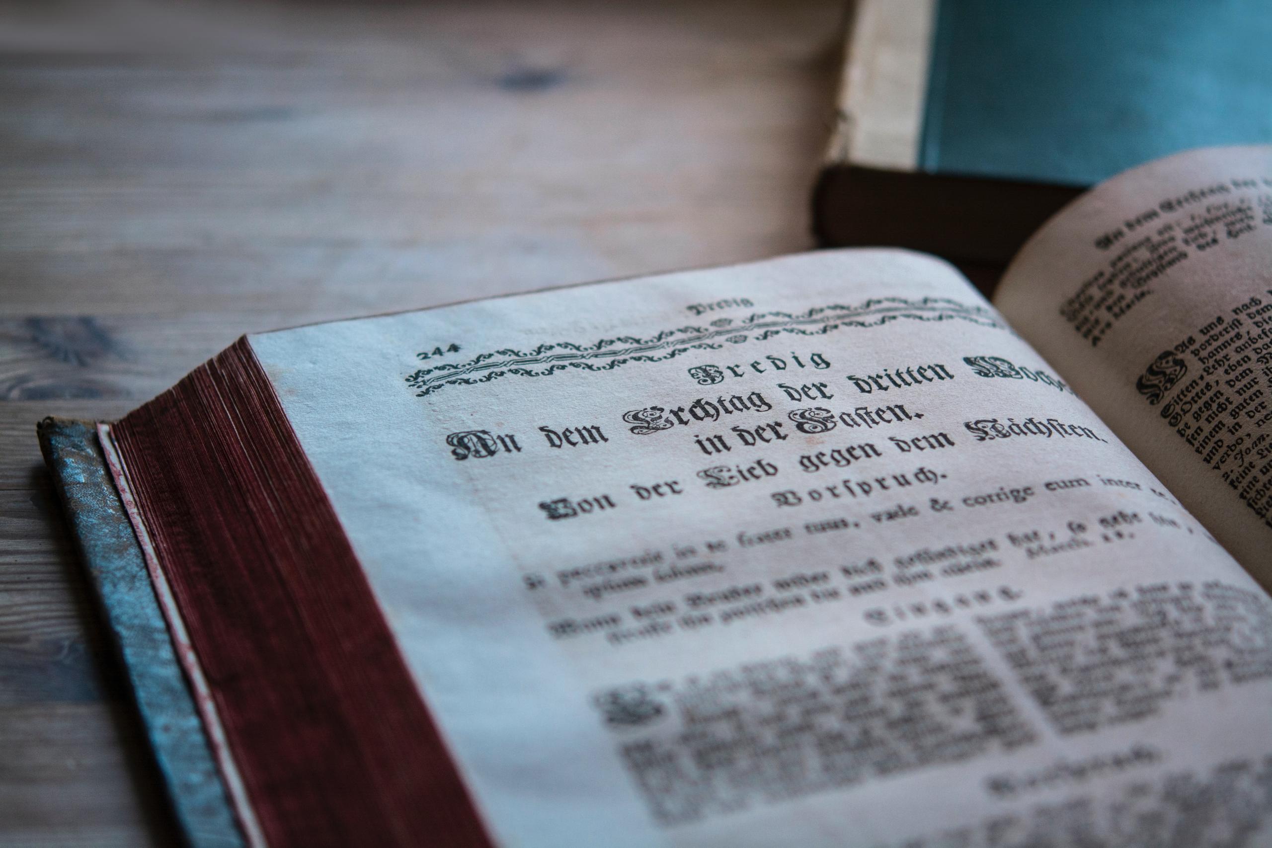 old german book