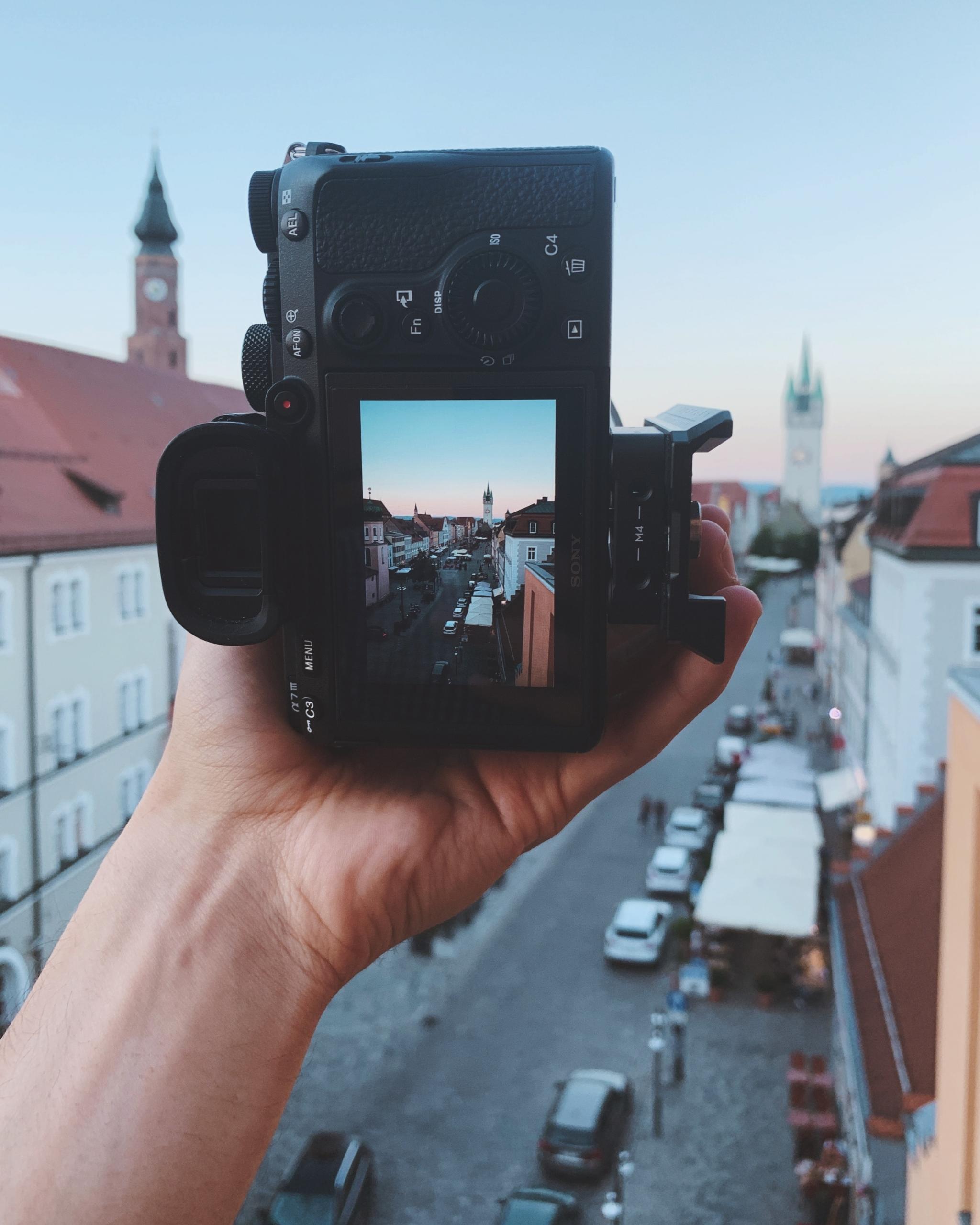 taking pictures outside