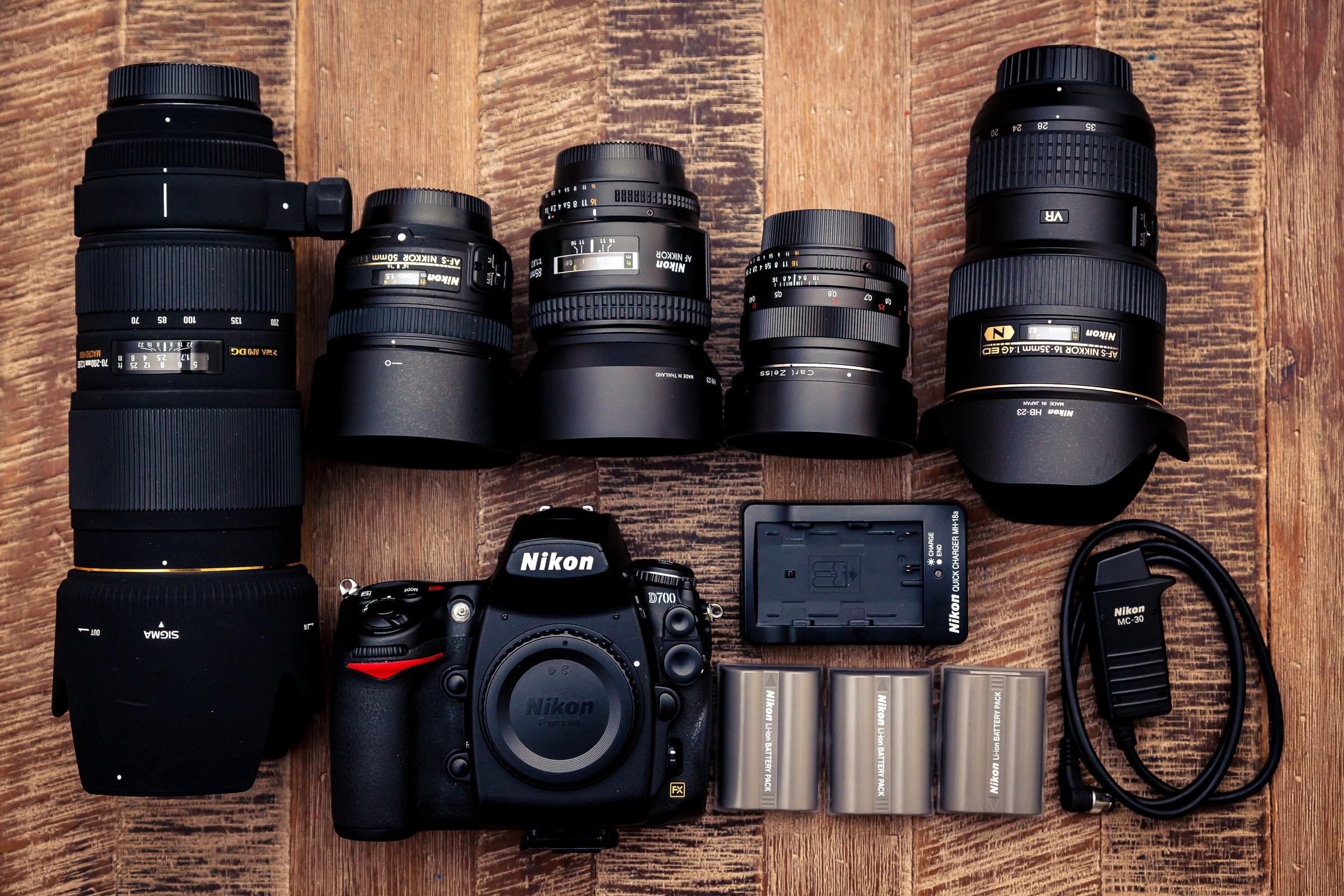 cameras and batteries