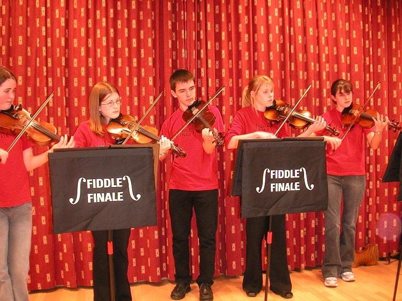 Teenaged Shetland Fiddlers compete in two separate categories