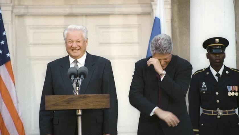 Mssrs Clinton and Yeltsin enjoyed quite a convivial relationship