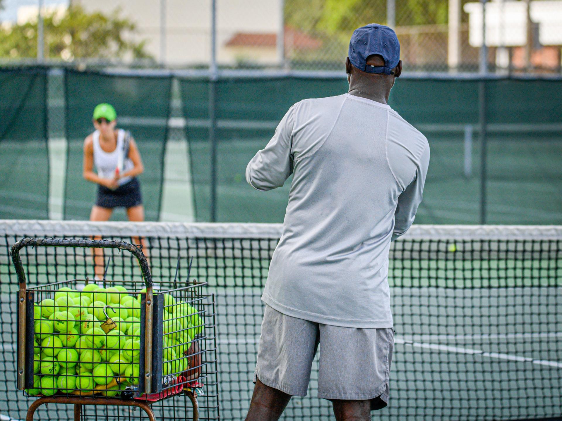 Your coach may throw balls at you instead of using a machine