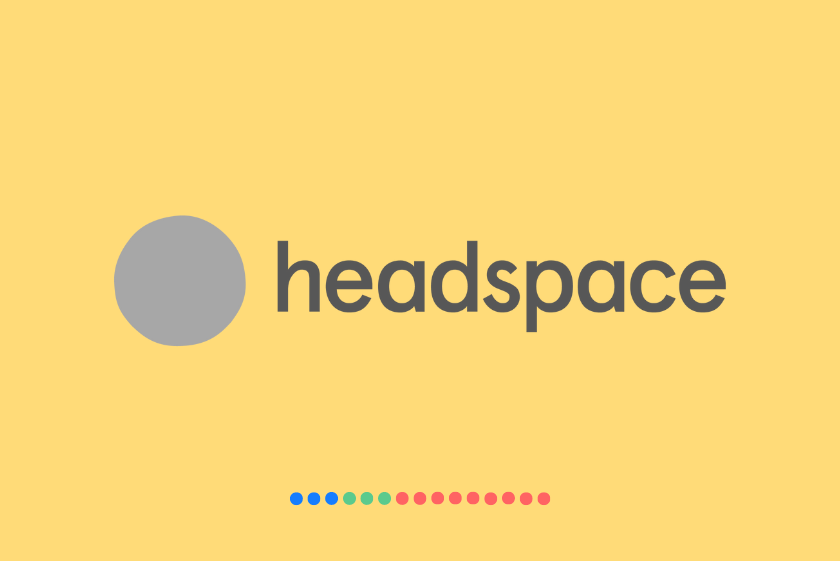 Headspace app logo on yellow background