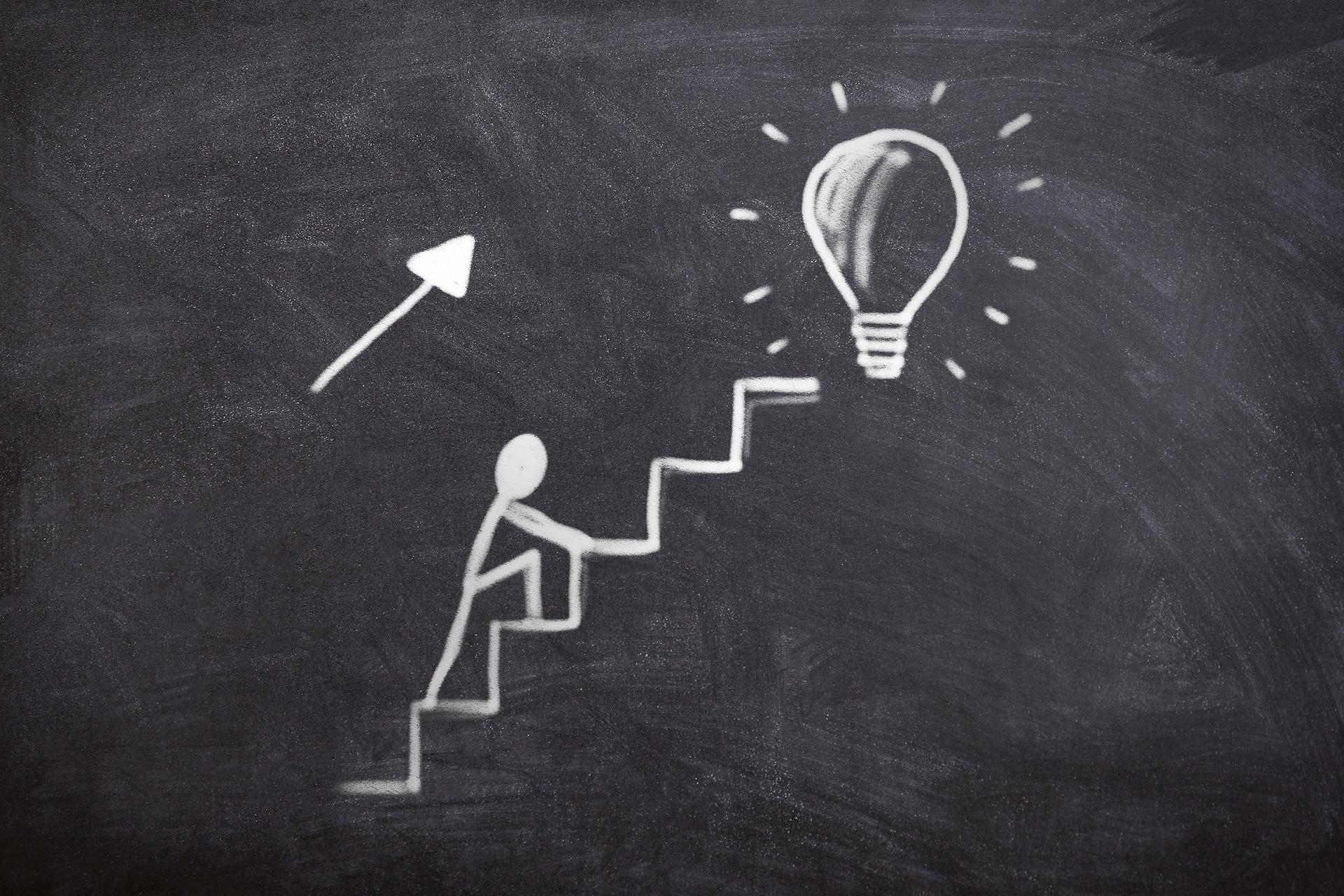 Climbing to an idea