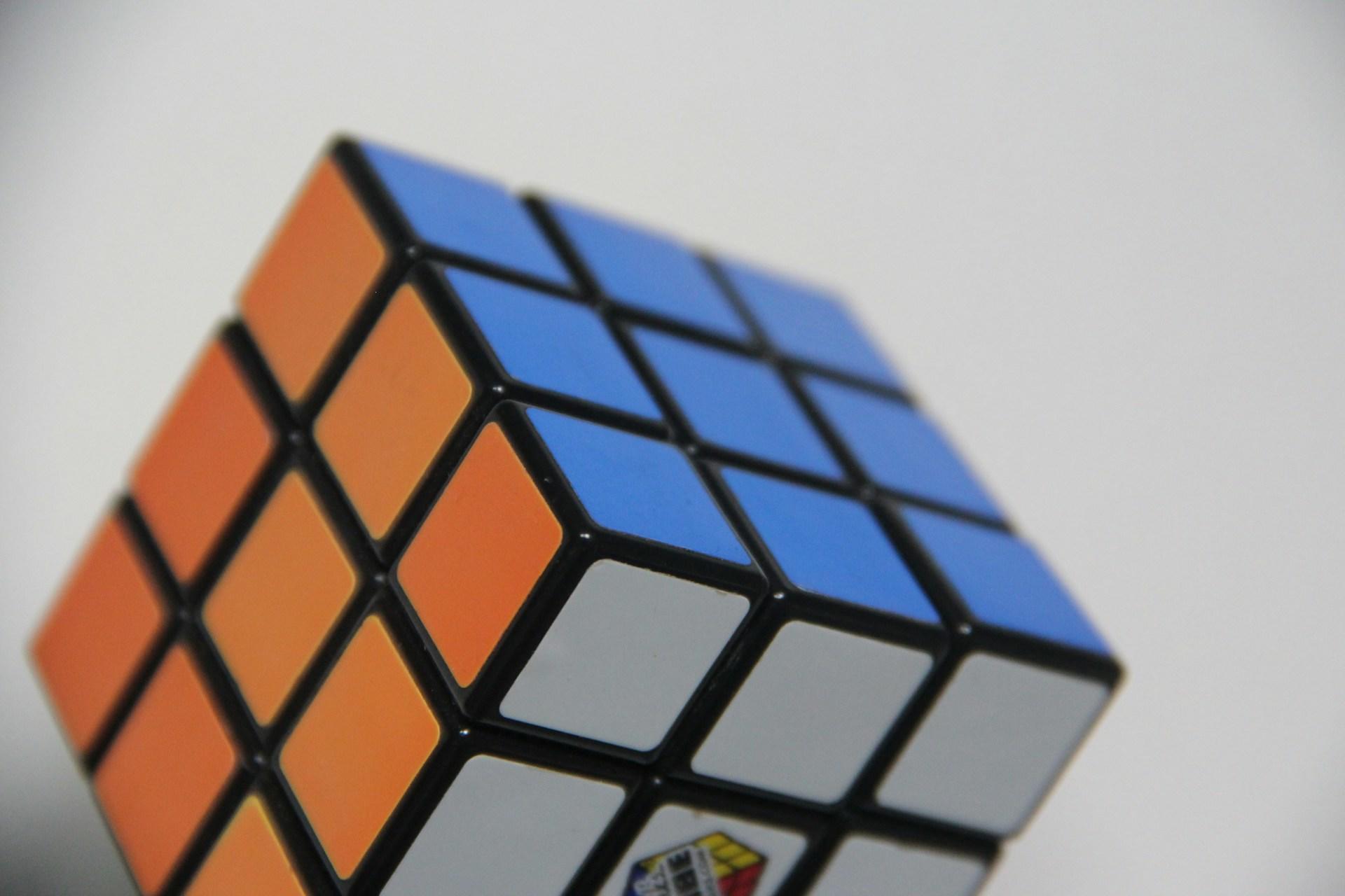 A solved Rubik's cube.