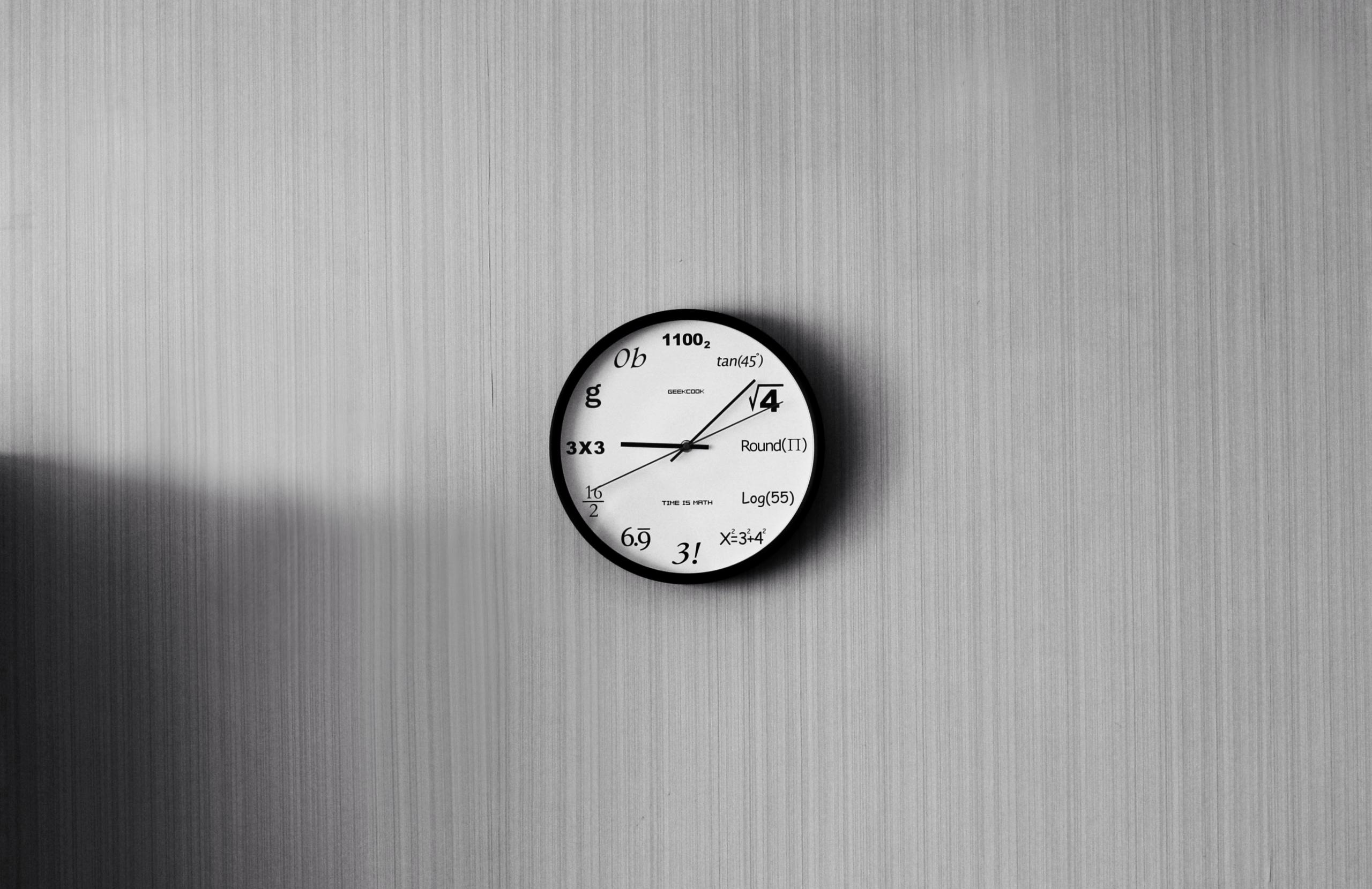 clock with math functions